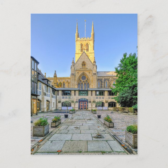 Southwark Cathedral, London UK Postcard (Front)