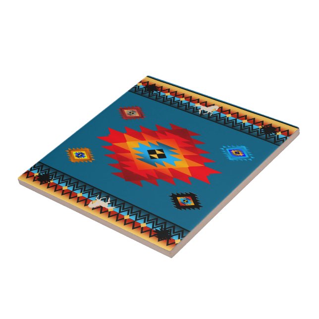 Southwest 7, changeable colour ceramic tile (Side)