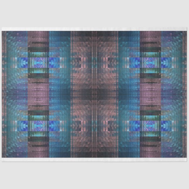 Southwest Abstract Fractal Pattern Decoupage Tissue Paper (Front)