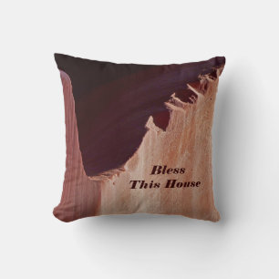 Southwest Abstract Pillow Bless This House Square