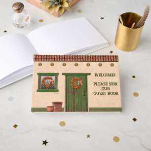 Southwest Adobe Hacienda Personalised Guest Book