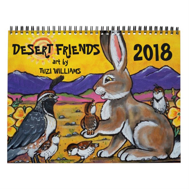 Southwest Animal Wildlife Friend Any Year Calendar (Cover)