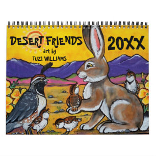 Southwest Animal Wildlife Friend Any Year Calendar