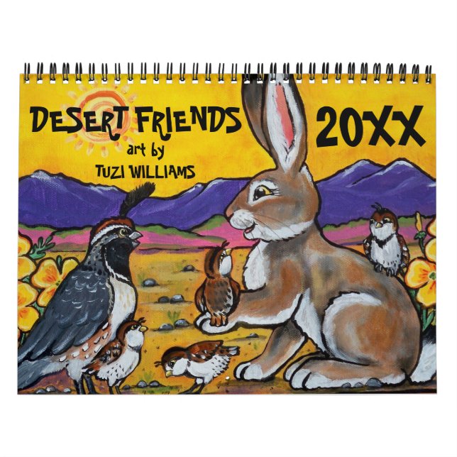 Southwest Animal Wildlife Friend Any Year Calendar (Cover)