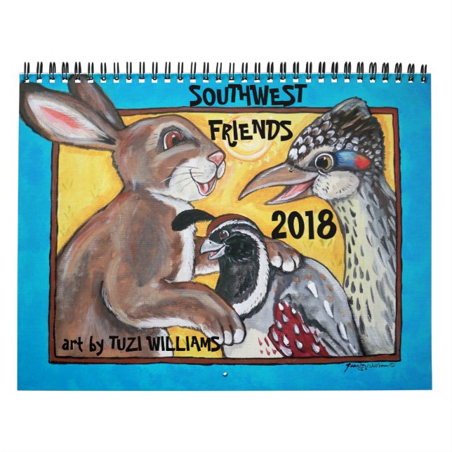 Southwest Animals Wildlife Calendar Cute Any Year (Cover)