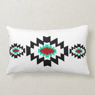 Southwest Aztec Native American Tribal Design Lumbar Cushion