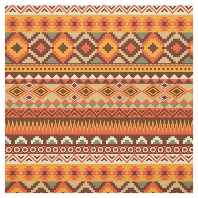 Southwest aztec pattern colourful fabric (Swatch)
