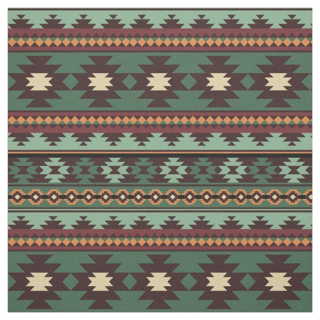 Southwest aztec pattern colourful fabric (Swatch)