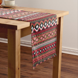 Southwest aztec pattern short table runner