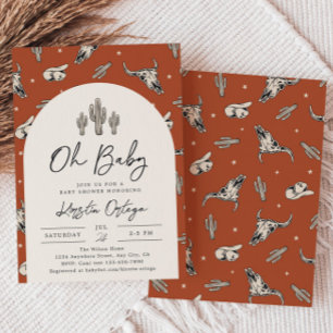 Southwest Baby Shower Invitation   Western Baby