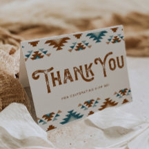 Southwest Baby Shower Thank You | Cowboy Baby