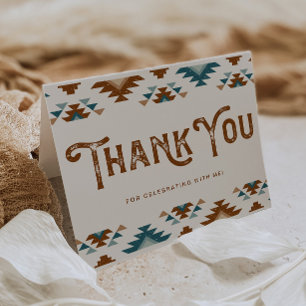 Southwest Baby Shower Thank You   Cowboy Baby Card