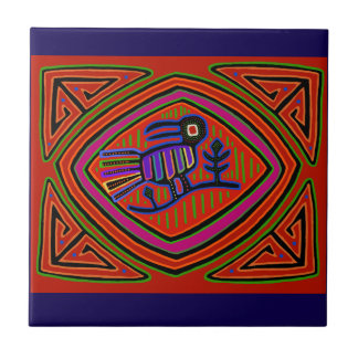 Southwest Blue Bird Ceramic Tile