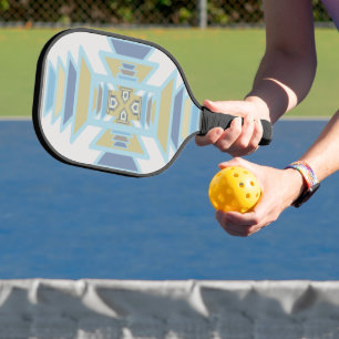 Southwest Blues Indian Blanket Art Design Pickleball Paddle