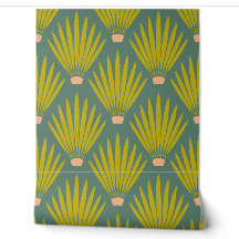 Southwest Boho Desert Cactus Palm Leaves - Sage