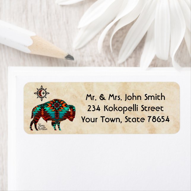Southwest Buffalo Label Return Address Label (Insitu)
