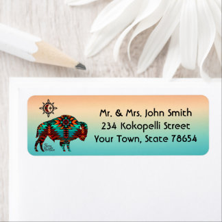 Southwest Buffalo Label Return Address Label
