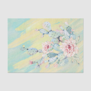 Southwest Cactus  Decoupage Furniture Tissue Paper