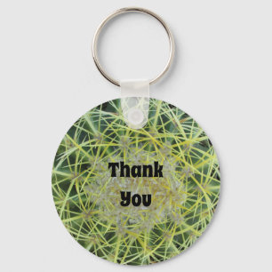 Southwest Cactus Photo Desert Plant Thank You Key Ring