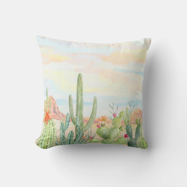 Southwest Cactus Pillow (Front)