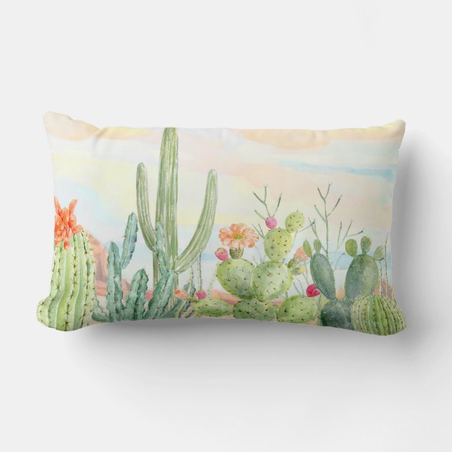 Southwest Cactus Pillow (Front)