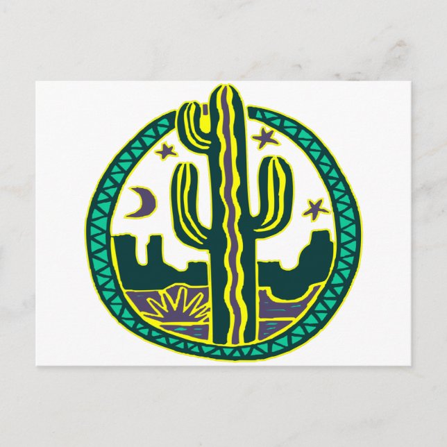 Southwest Cactus Postcard (Front)