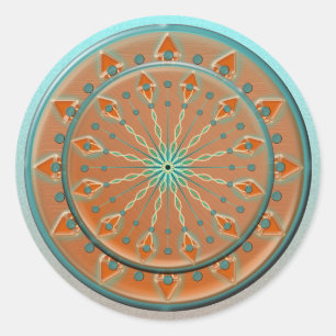 Southwest Cadence Stickers-20 per sheet Classic Round Sticker