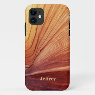 Southwest Canyon Abstract, Name, Gold and Red iPhone 11 Case