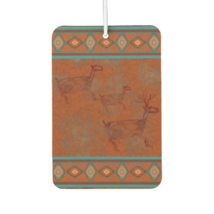 Southwest Canyons Deer Petroglyphs Car Air Freshener