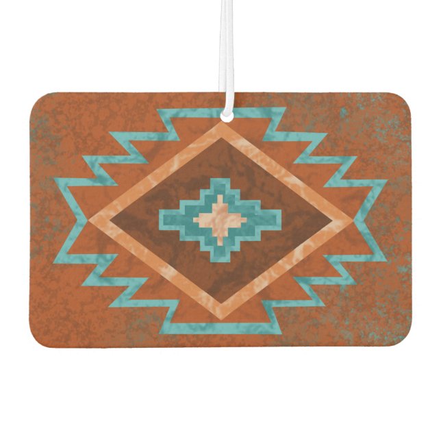 Southwest Canyons Geometric Diamond Design Car Air Freshener (Front)