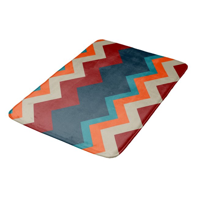 Southwest Chevron Bath Mat (Angled)
