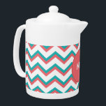 Southwest Chevron Pattern<br><div class="desc">Stylish and trendy modern zigzag Chevron pattern. Shown here in Brick Orange and Aqua Green for that totally Chic look Chevron Two Tone Pattern</div>