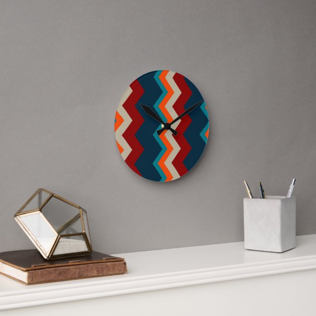 Southwest Chevron Round Clock (Office)