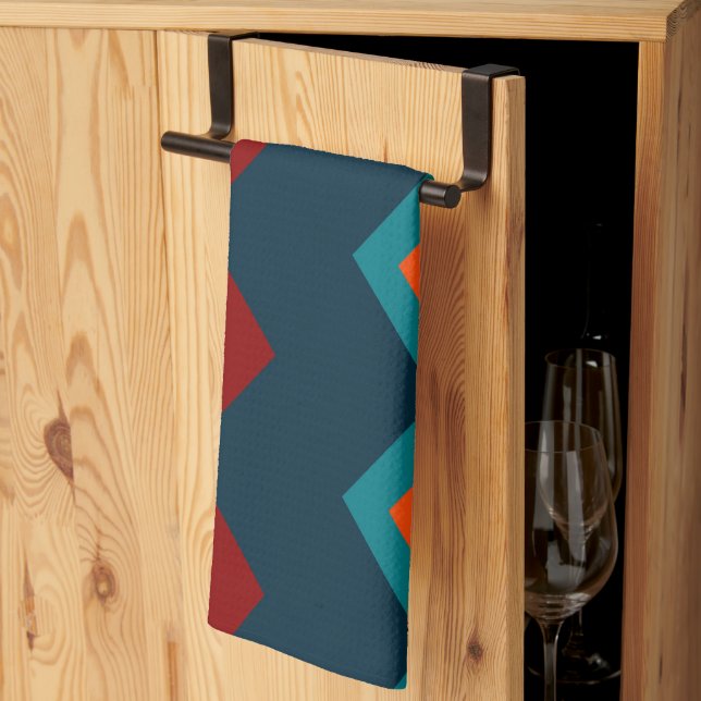Southwest Chevron Tea Towel (Thirds Fold)
