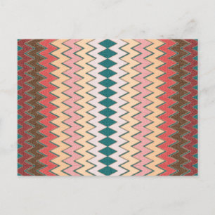 Southwest Chevron Zigzag Postcard
