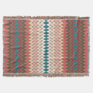 Southwest Chevron Zigzag Throw Blanket