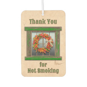 Southwest Chile Ristra Wreath Green Window Custom Car Air Freshener