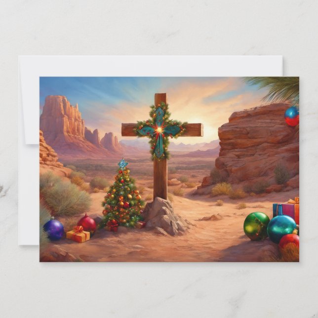 Southwest Christmas Card Personalized (Front)