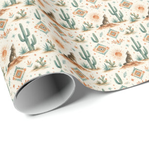Southwest Coyote Desert Gift Wrap