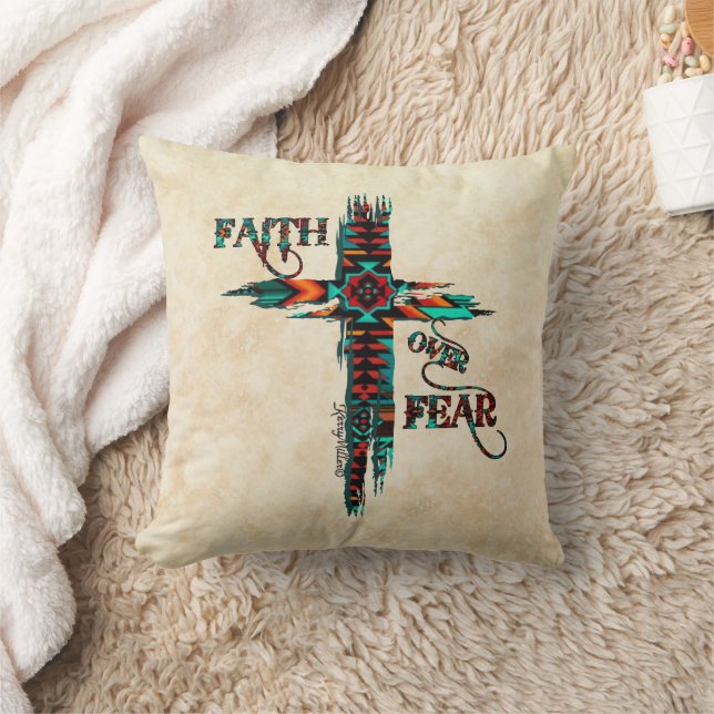 Southwest Cross Throw Pillow (Blanket)