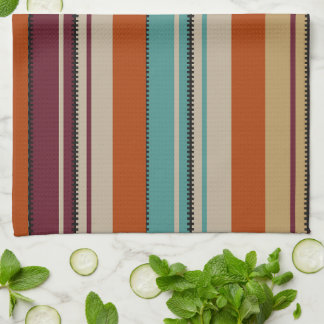Southwest Decor Fall Shades Stripes Tea Towel