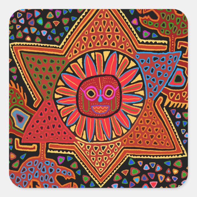 Southwest Del Sol Square Sticker (Front)