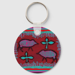 Southwest Desert Animals Key Ring