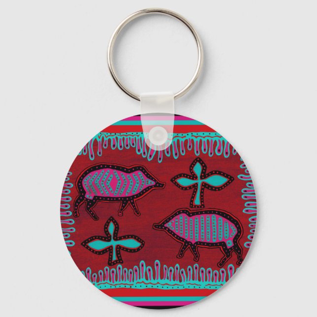 Southwest Desert Animals Key Ring (Front)