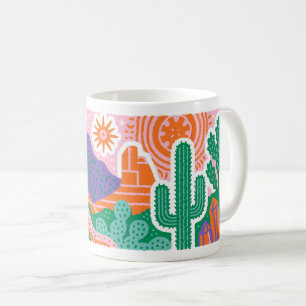 Southwest Desert Cactus Graphic Tee Coffee Mug