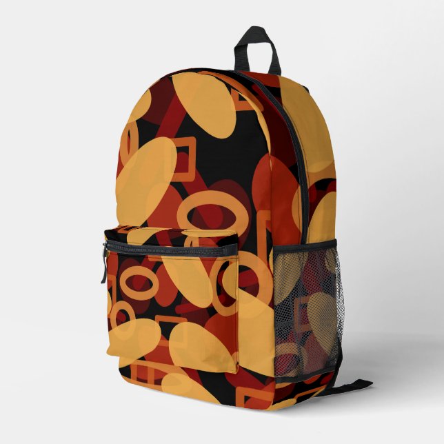 Southwest Desert Landscape Colours Abstract Art  Printed Backpack (Back Corner Right)