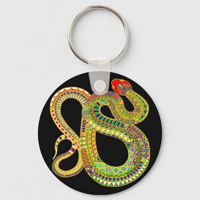 Southwest Desert Rattler Key Ring (Front)