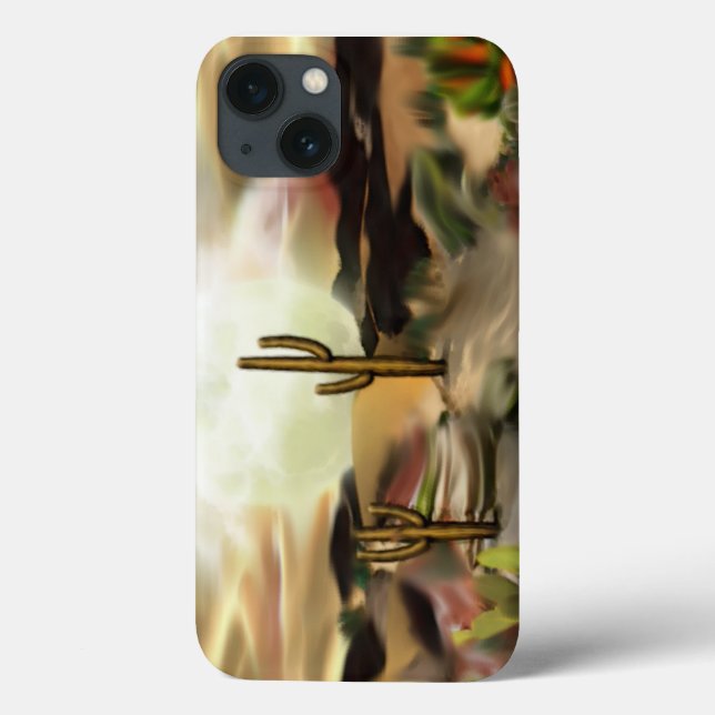Southwest Desert Sunrise Abstract Art Case-Mate iPhone Case (Back)