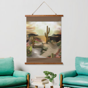 Southwest Desert Sunrise Abstract Art Hanging Tapestry