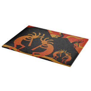 Southwest Desert Sunset Kokopelli Cutting Board